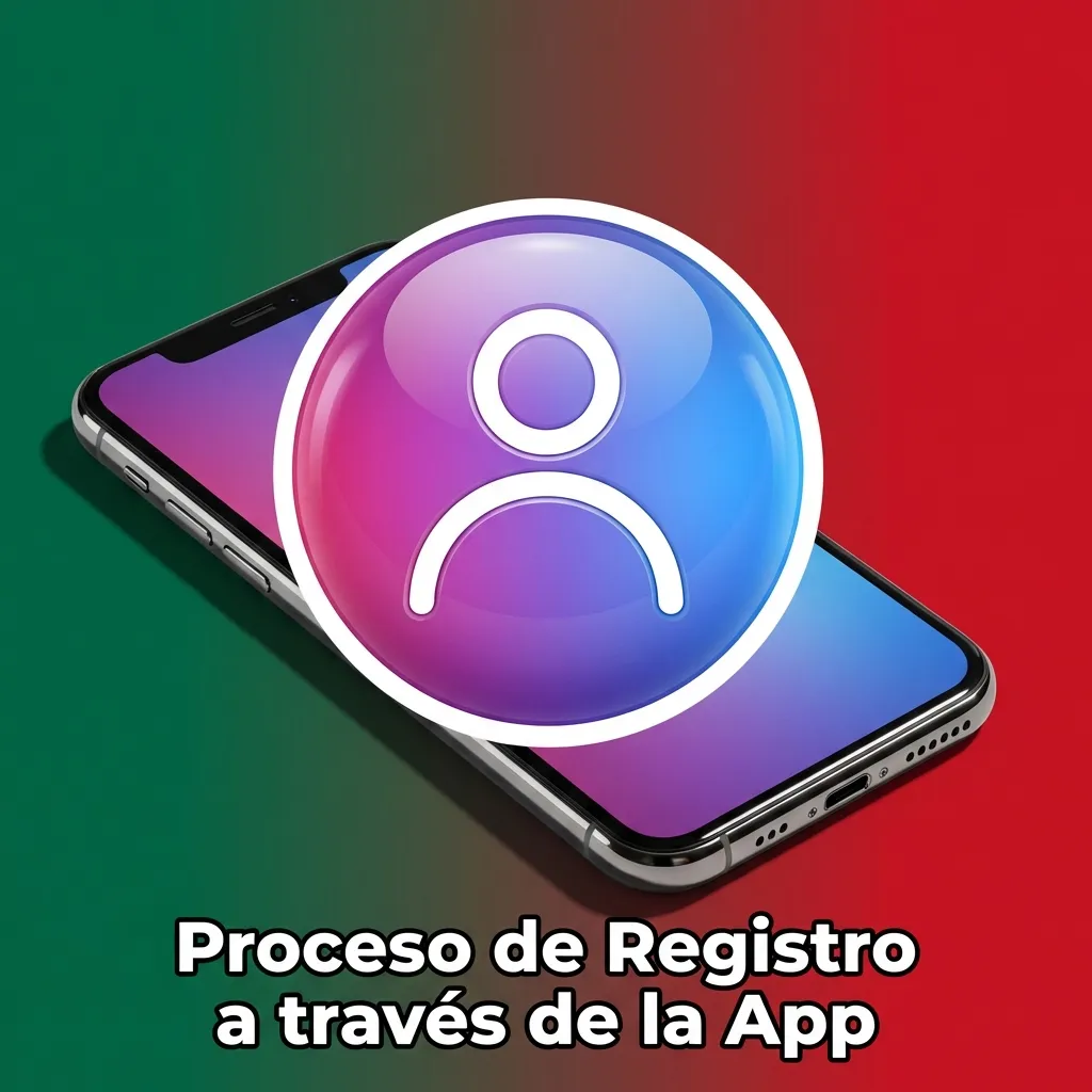 Mobile app registration screen showing step-by-step account creation process with form fields and buttons