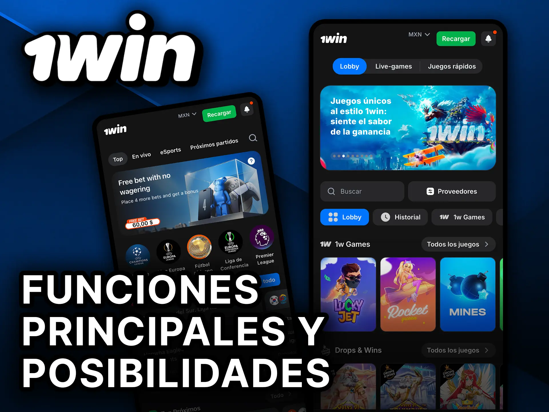 Descubre todas las funciones principales y posibilidades de la 1Win App.