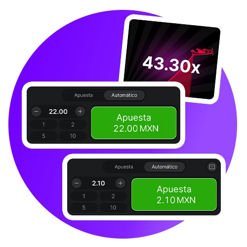 Activa la autopuesta y el cobro automático de ganancias en 1Win aviator.