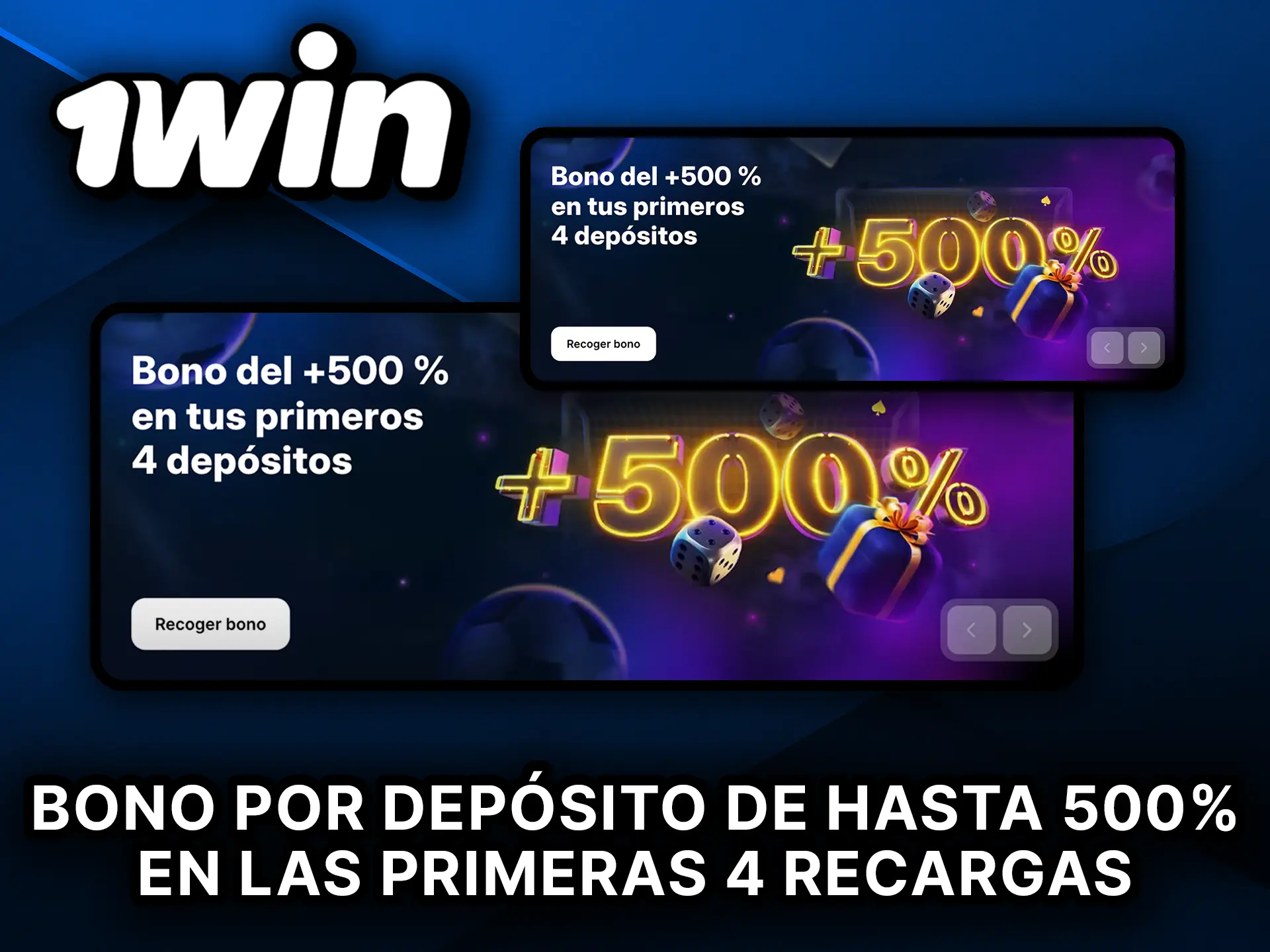 Consigue hasta un 500% extra en tus primeras 4 recargas en 1Win y empieza a ganar.