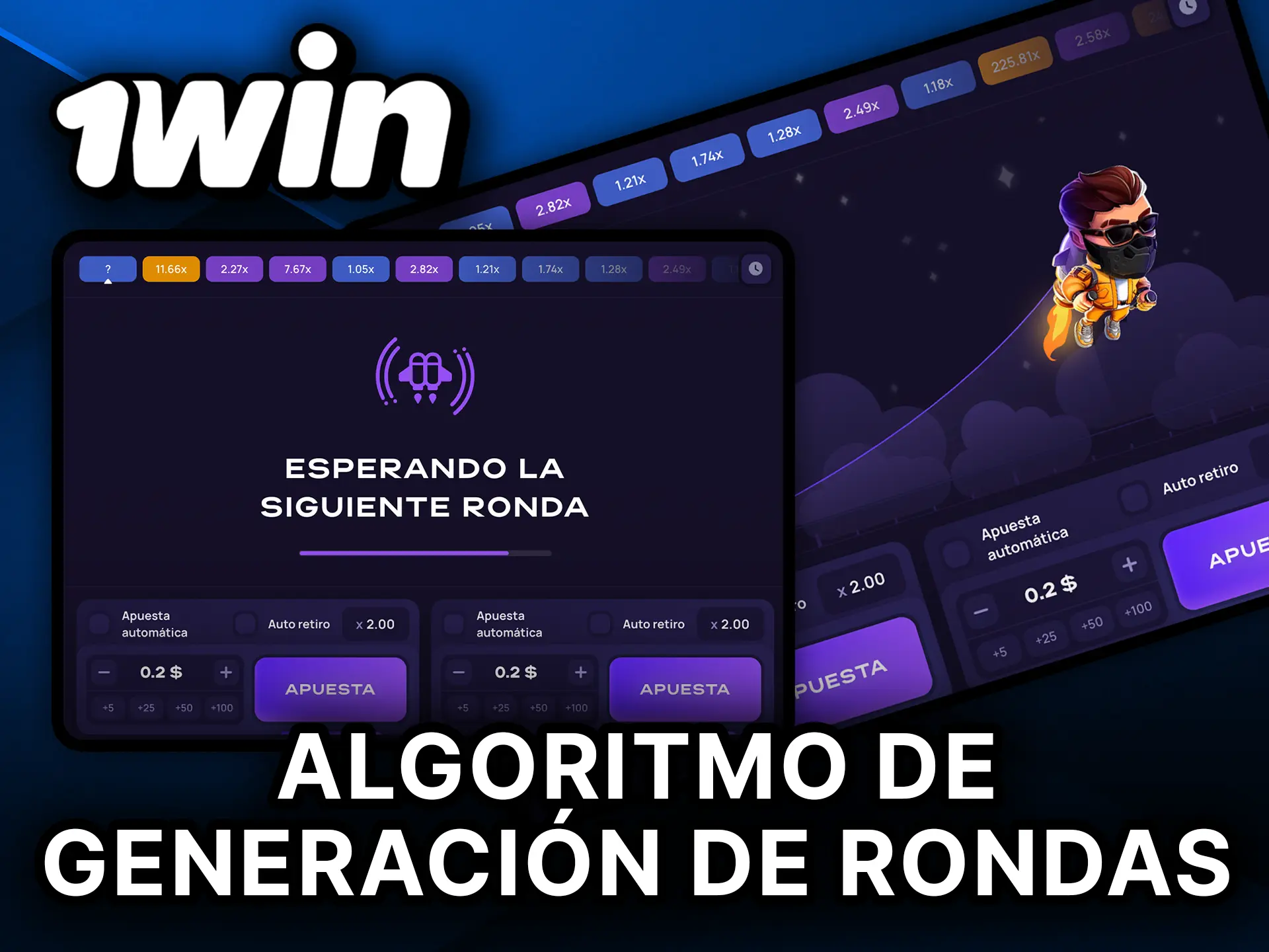 Descubre cómo funciona el algoritmo de generación de rondas de Lucky Jet en 1Win.