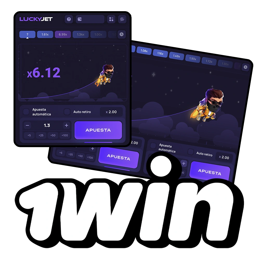 Reseña del juego Lucky Jet en el casino 1Win.