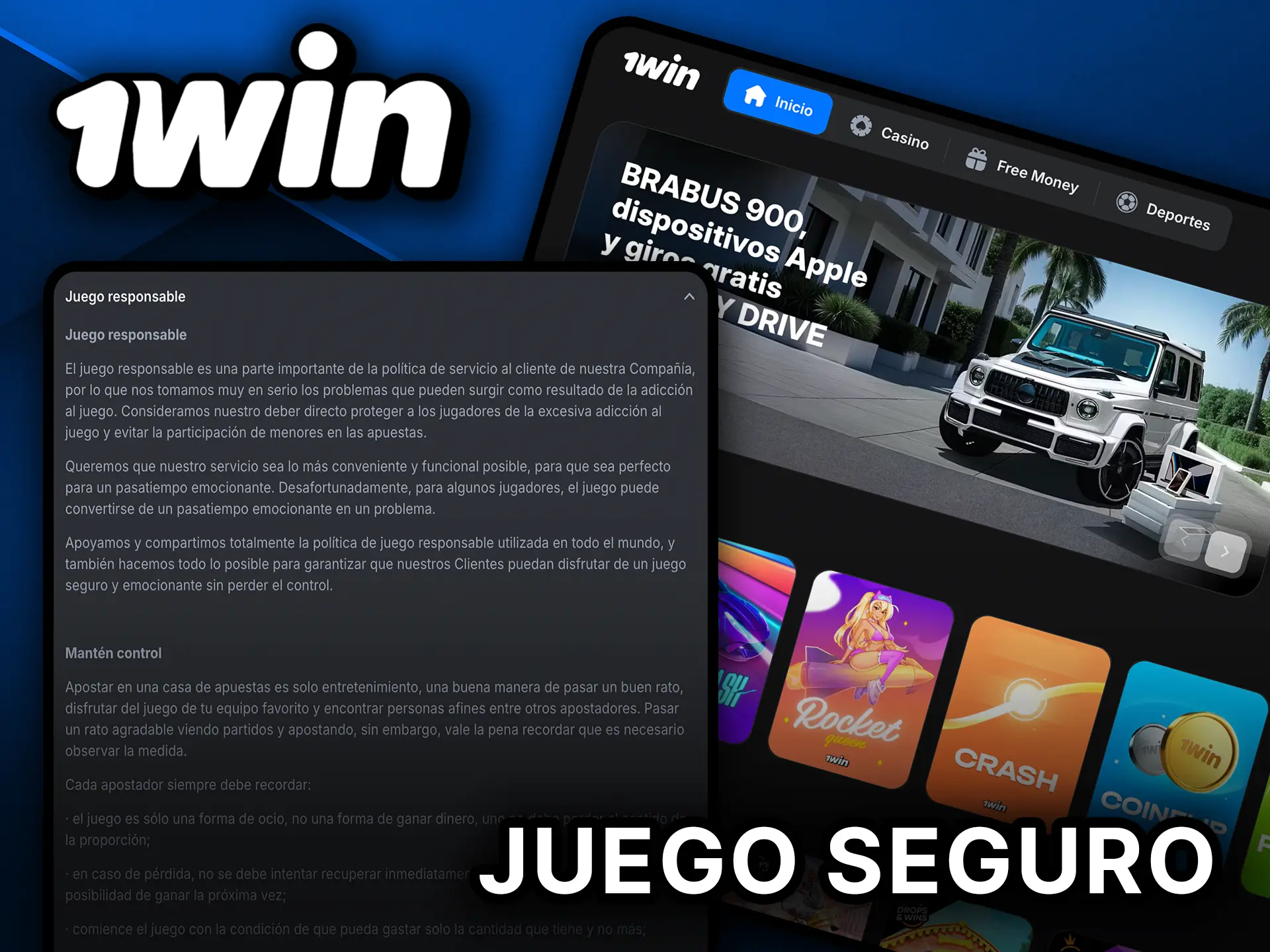 Juega de forma segura con 1Win México.