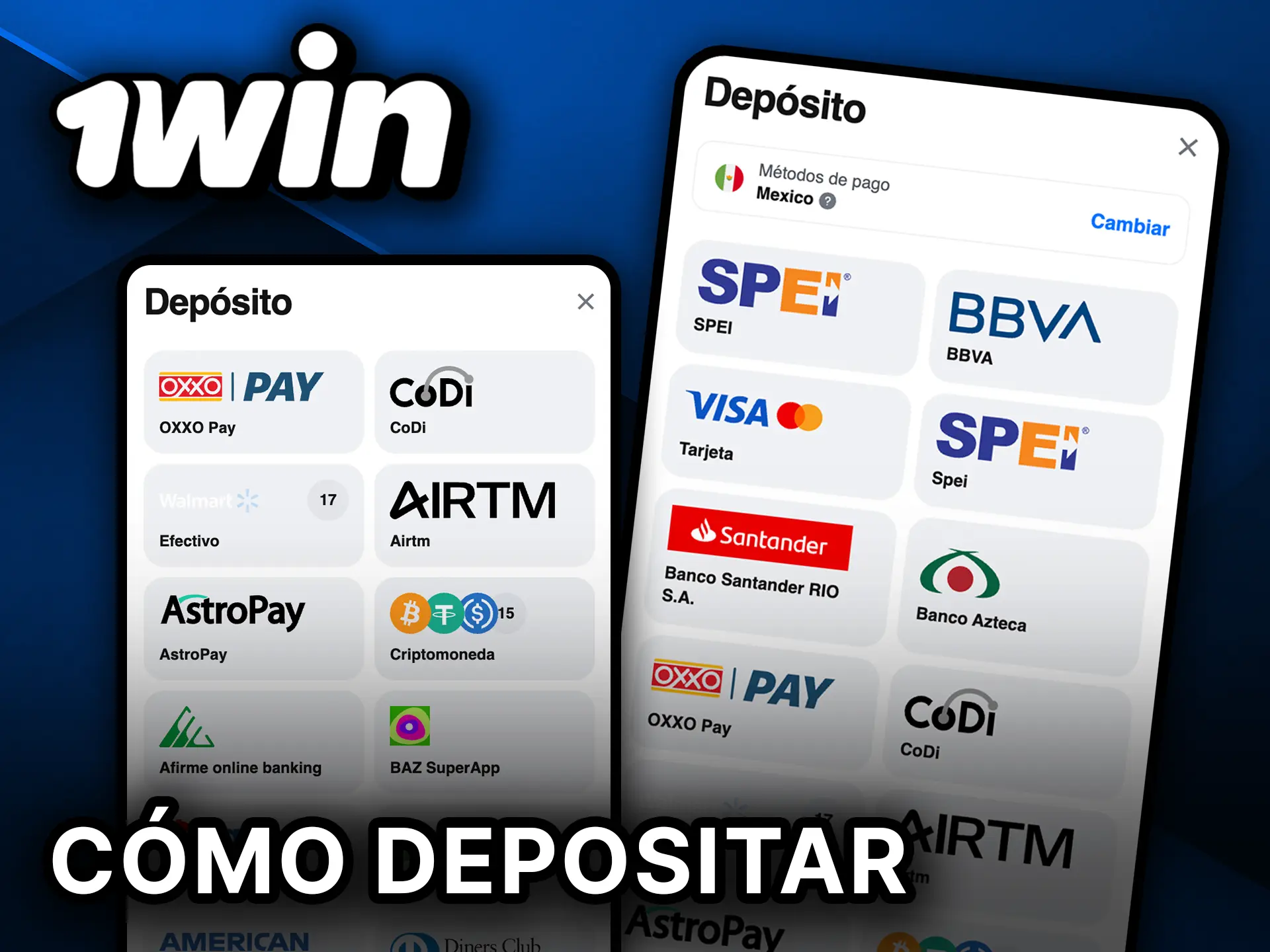 Aprende cómo depositar en 1Win México.