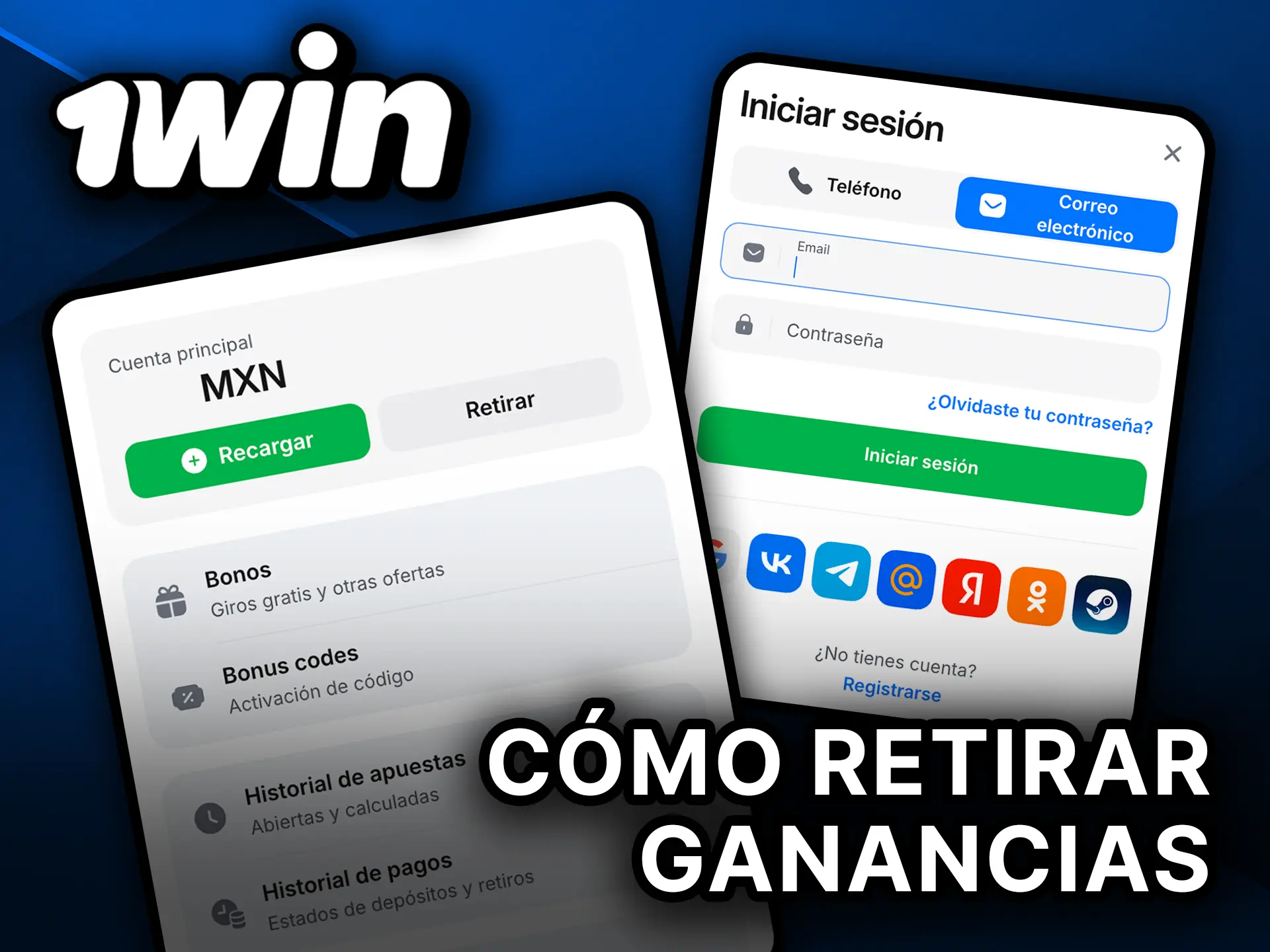 Retira tus ganancias de forma rápida en 1Win México.