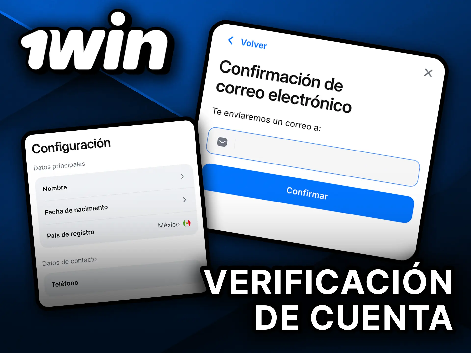 Completa fácilmente la verificación de cuenta en 1Win México.